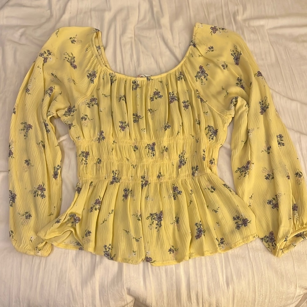 Yellow Floral Top